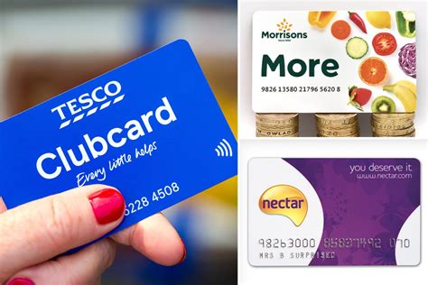 Comparison of UK supermarket loyalty cards including Tesco, Sainsbur.